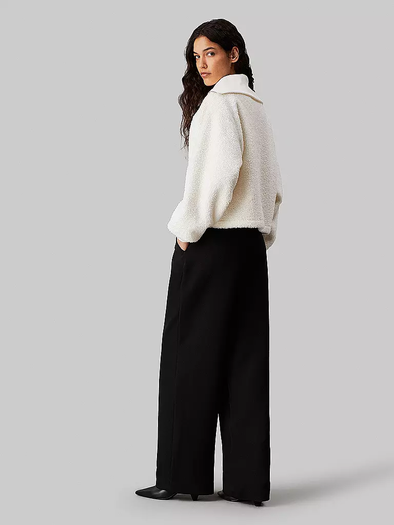 CALVIN KLEIN JEANS | Sweater in Felloptik | Crema