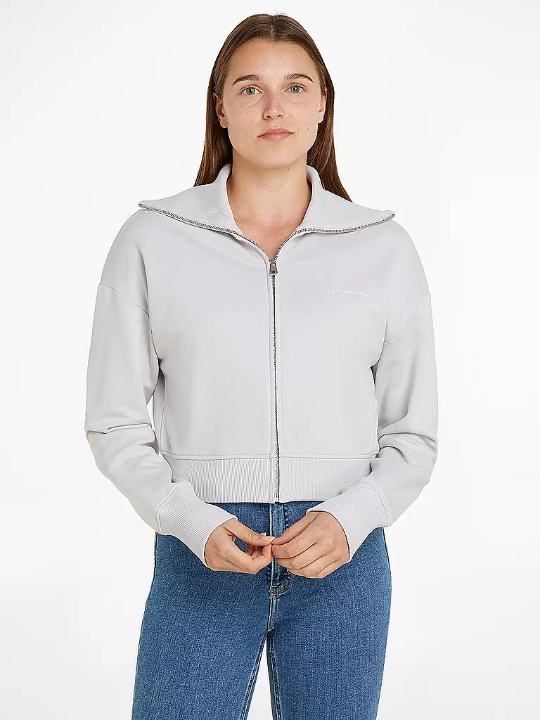 CALVIN KLEIN JEANS | Sweatjacke  | Gris claro