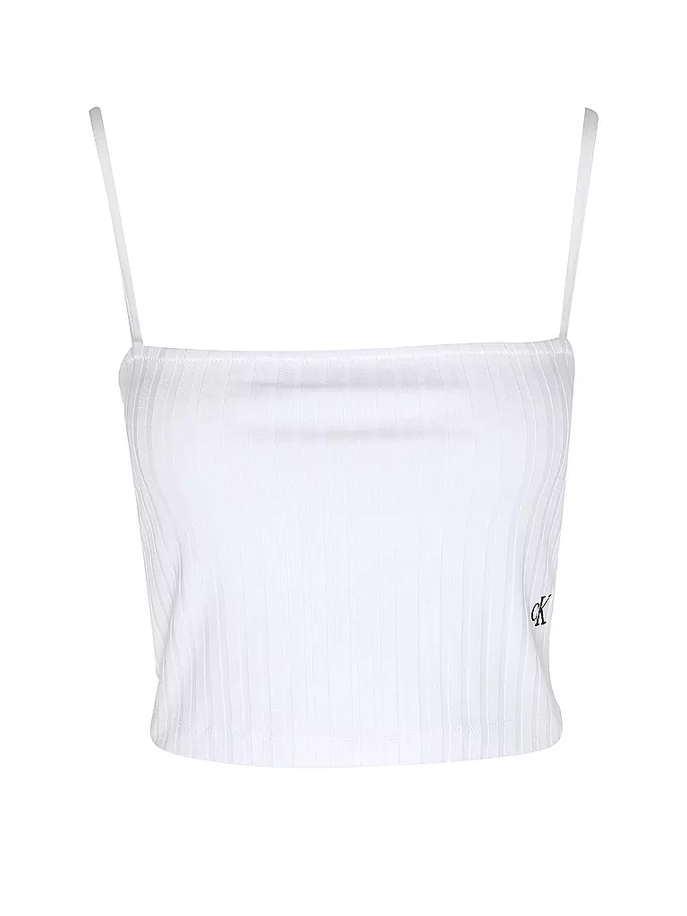CALVIN KLEIN JEANS | Top Cropped Fit  | Blanco