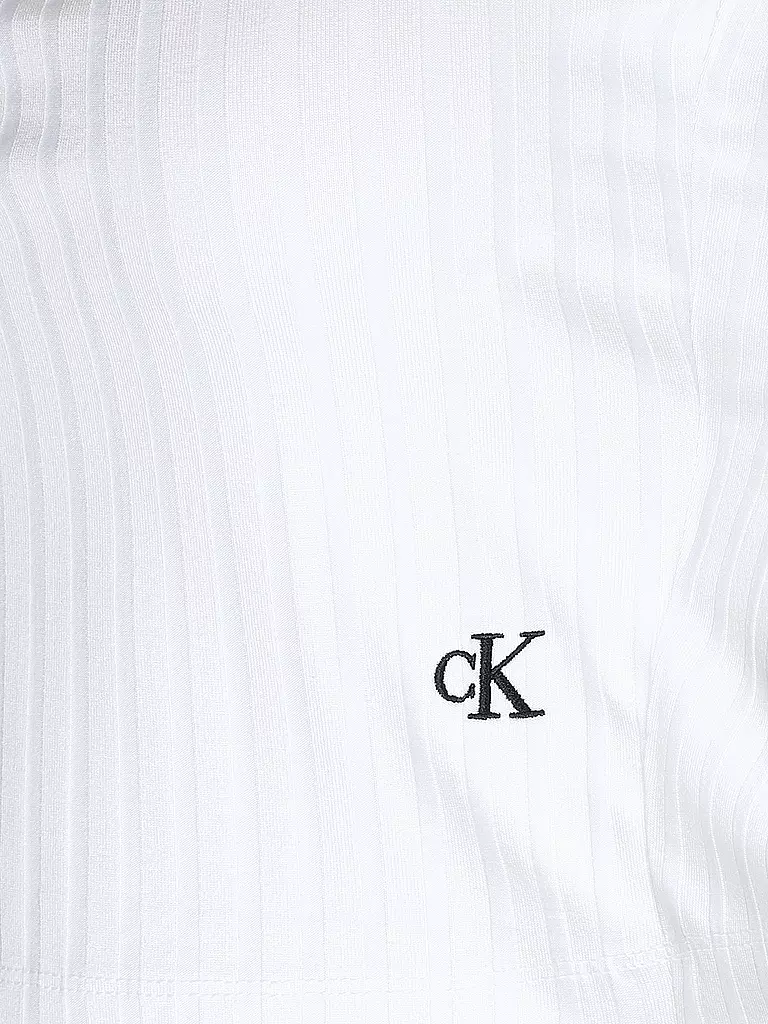 CALVIN KLEIN JEANS | Top Cropped Fit  | Blanco