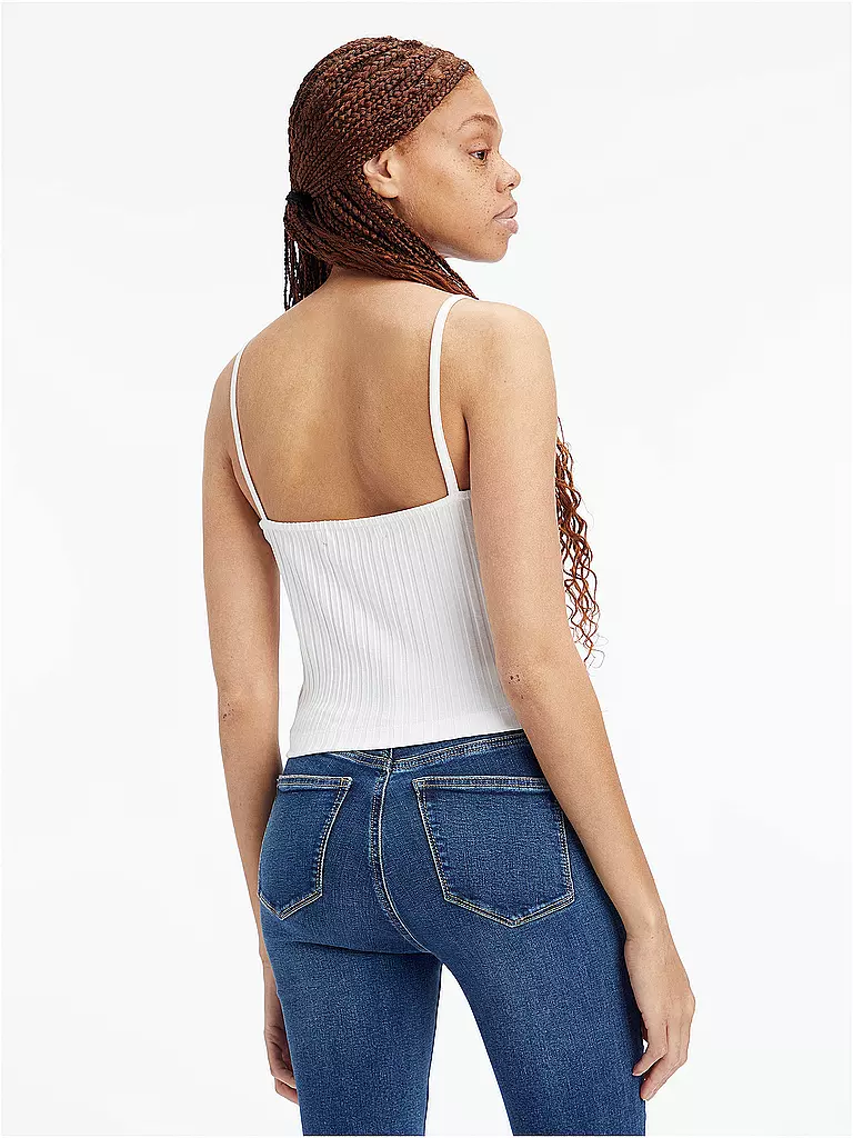 CALVIN KLEIN JEANS | Top Cropped Fit  | Blanco