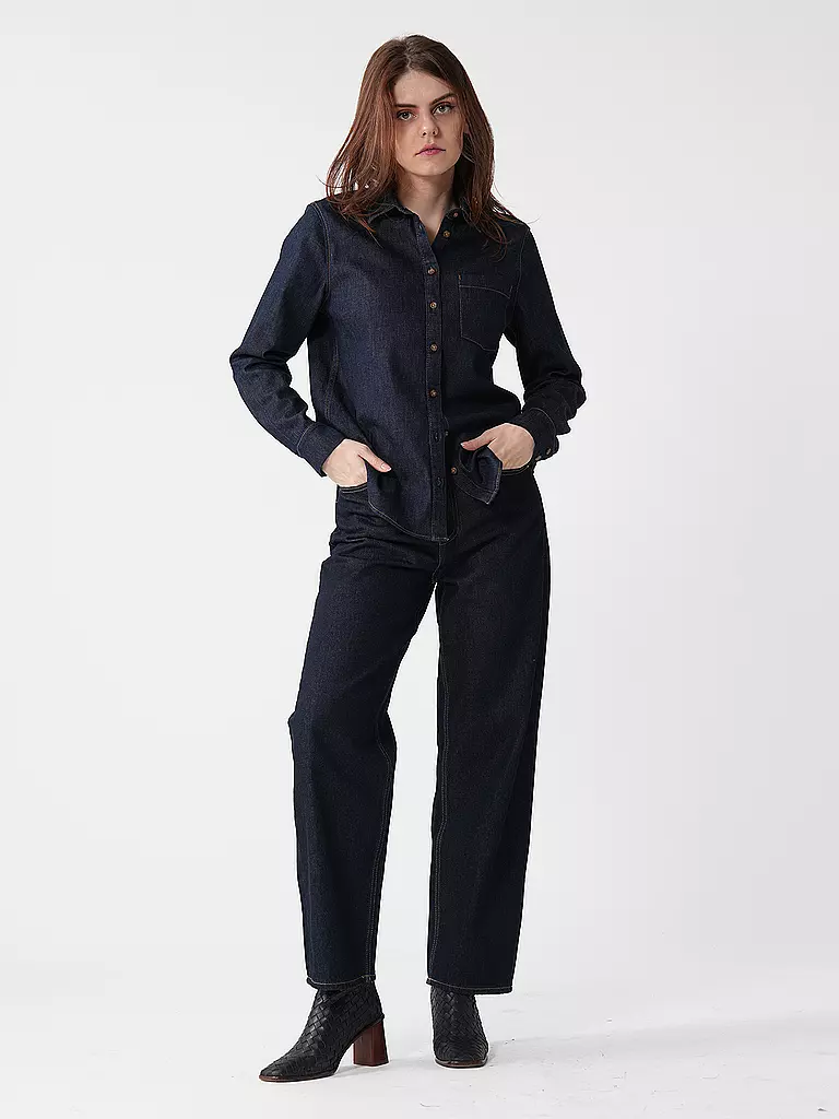 CALVIN KLEIN JEANS | Vaqueros Mom Fit BARREL | Azul oscuro