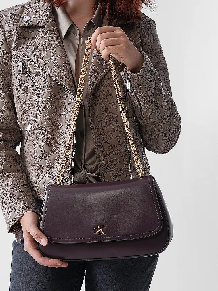 CALVIN KLEIN | Bolso - Bolso de hombro mediano | Rojo oscuro