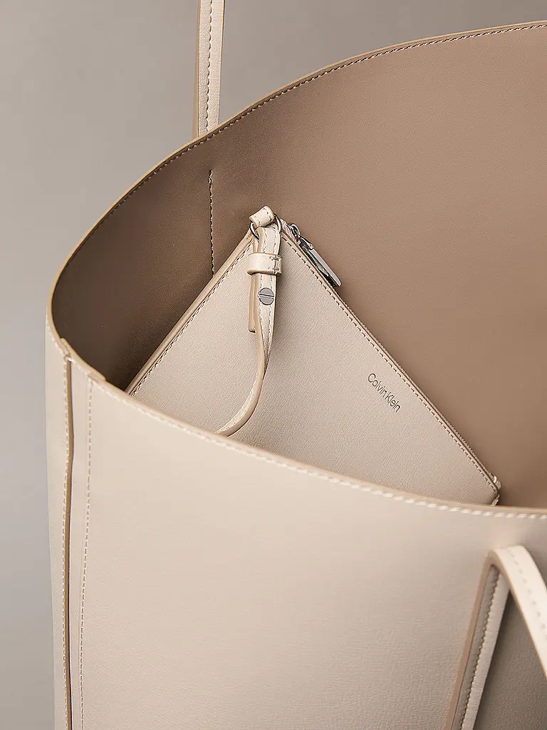 CALVIN KLEIN | Bolso - Tote Bag FOIL | Crema