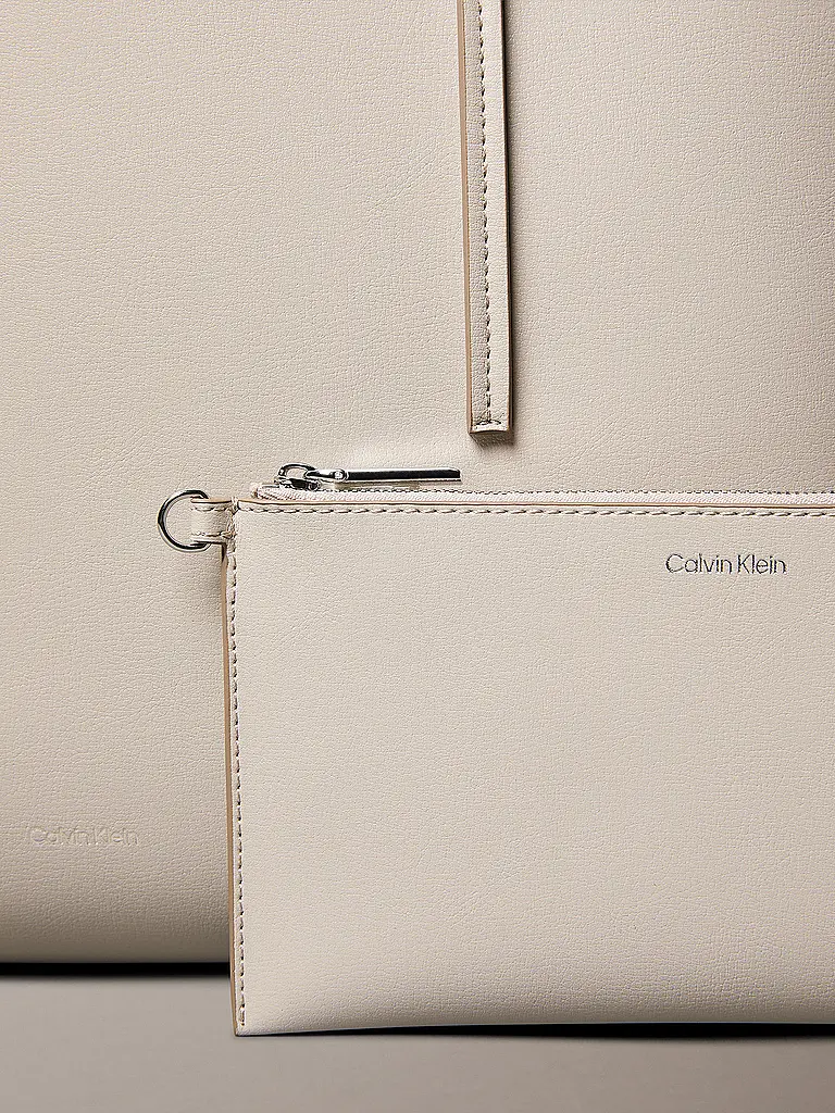 CALVIN KLEIN | Bolso - Tote Bag FOIL | Crema