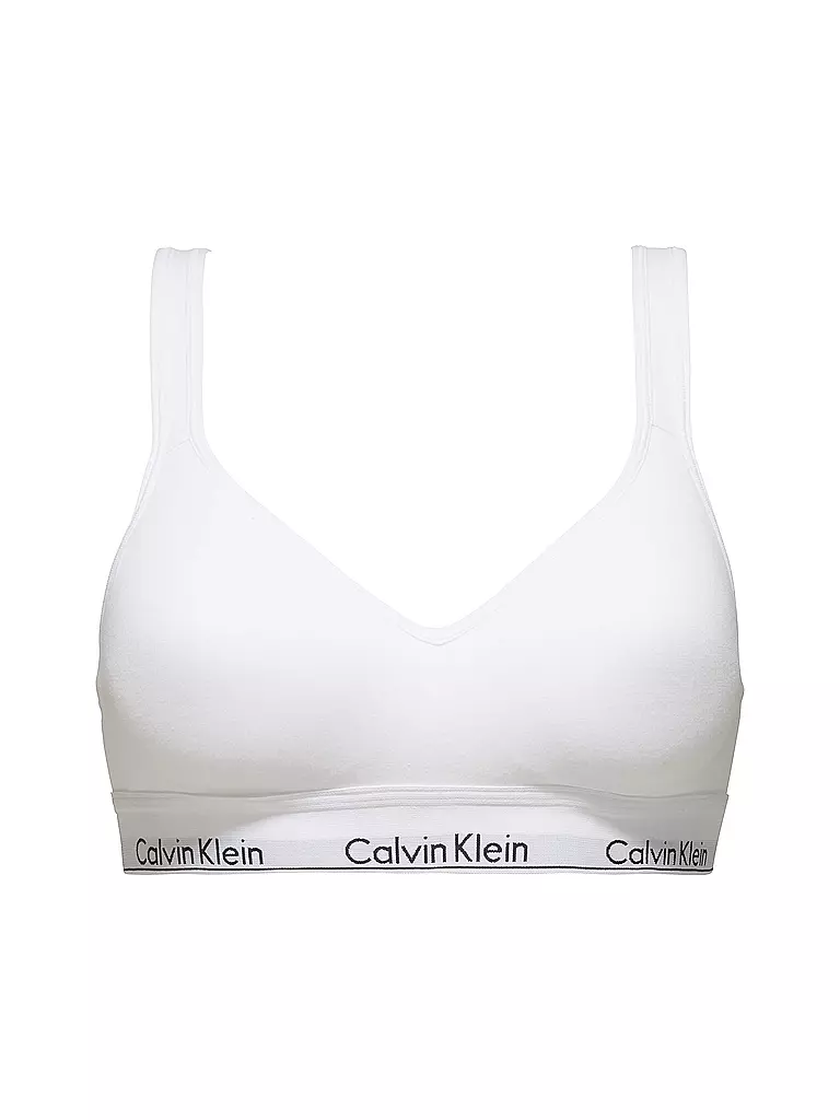 CALVIN KLEIN | Bustier "Bralette - Modern Cotton" (Weiss) | Blanco