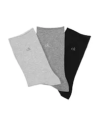CALVIN KLEIN | Calcetines, paquete de 3, blanco / gris jaspeado / negro | Gris