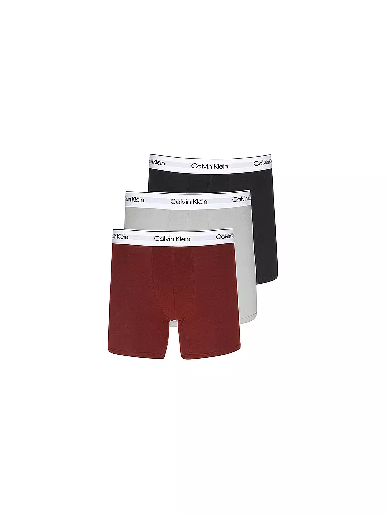CALVIN KLEIN | Calzoncillos paquete de 3 multi | Rojo oscuro