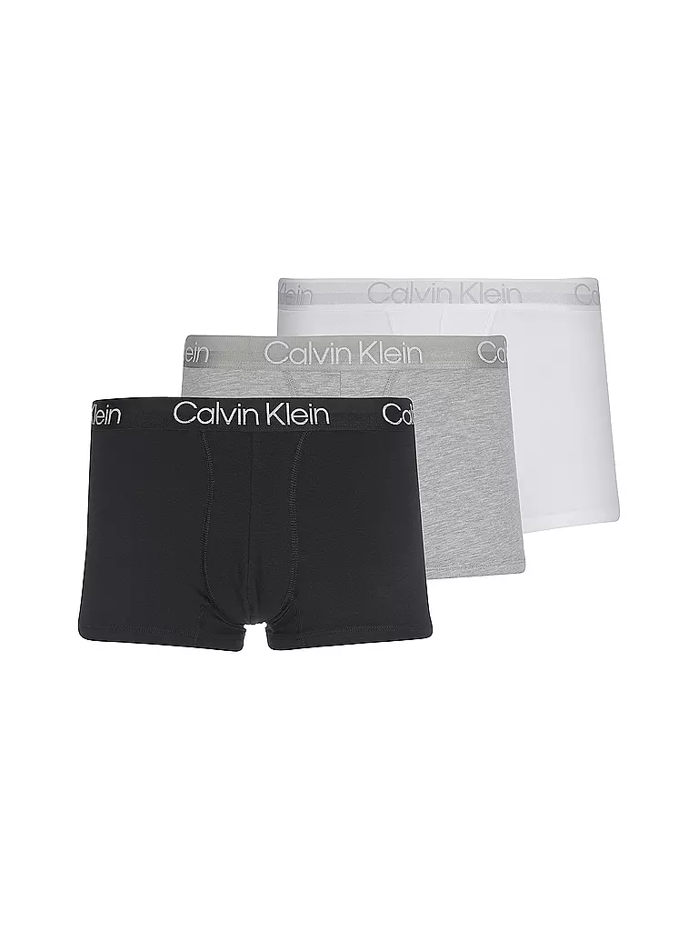 CALVIN KLEIN | Calzoncillos paquete de 3 negro gris blanco | Negro