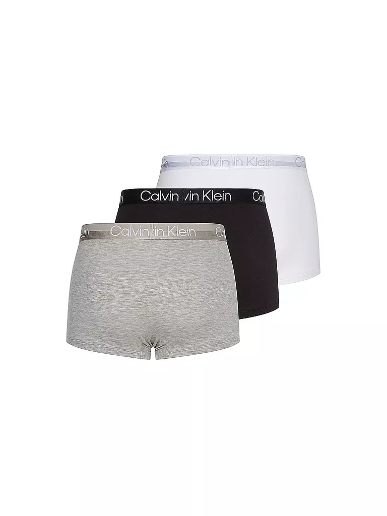 CALVIN KLEIN | Calzoncillos paquete de 3 negro gris blanco | Negro