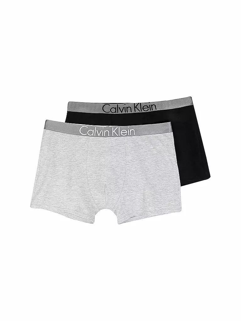 CALVIN KLEIN | Jungen Pants 2er Pkg Customized Stretch grey black | Gris claro