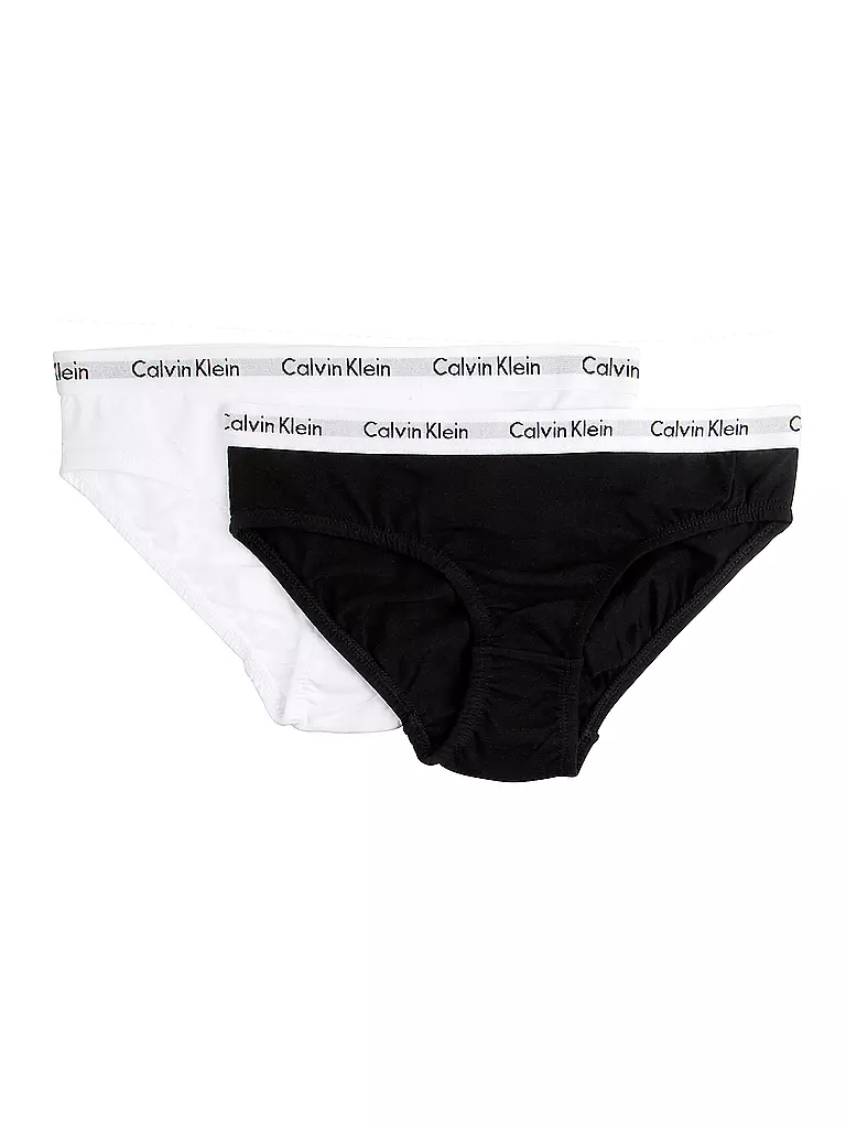 CALVIN KLEIN | Mädchen Slip  2er Pkg Modern Cotton white black | Blanco