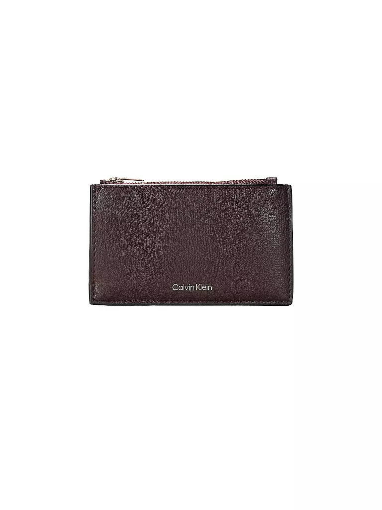 CALVIN KLEIN | Monedero FOIL | Rojo oscuro