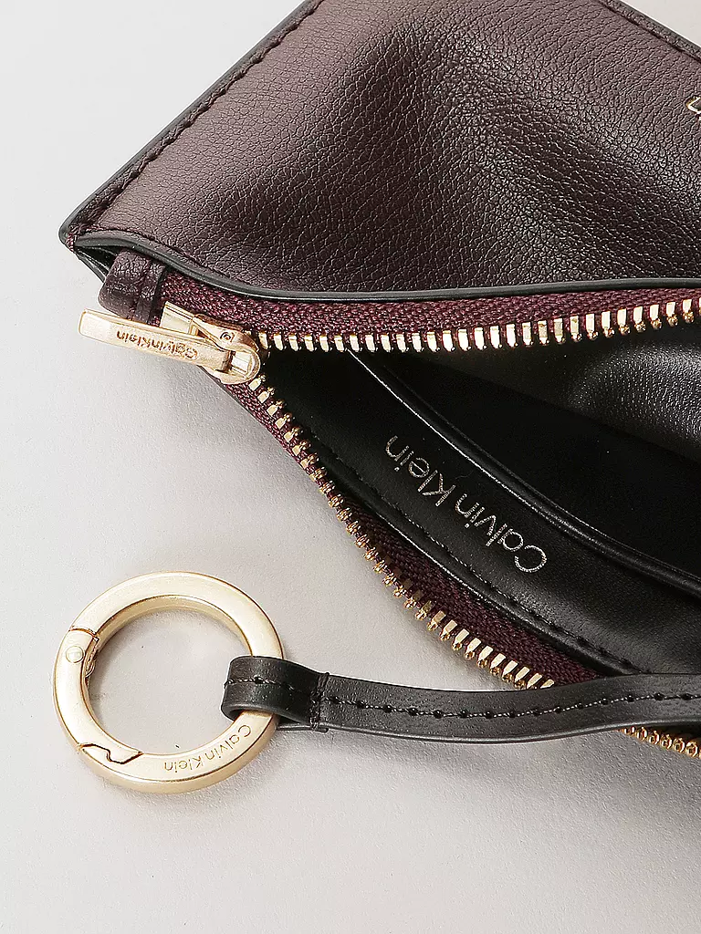CALVIN KLEIN | Monedero FOIL | Rojo oscuro