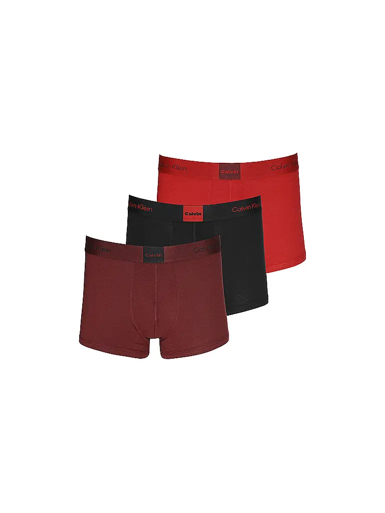 CALVIN KLEIN | Pants Paquete de 3 multi | Rojo oscuro