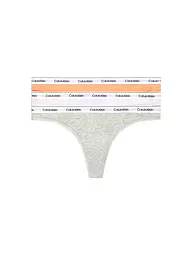 CALVIN KLEIN | String Paquete de 3 multi | Gris claro