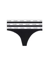 CALVIN KLEIN | String Paquete de 3 multi | Negro