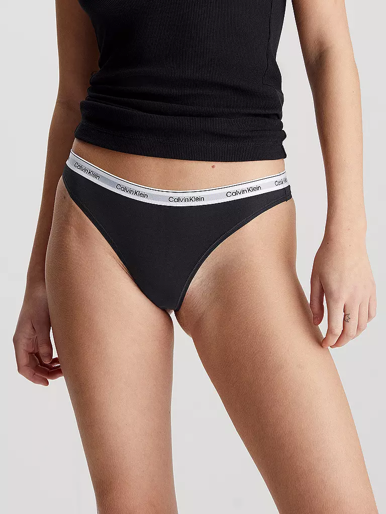 CALVIN KLEIN | String Pack de 3 negro | Negro