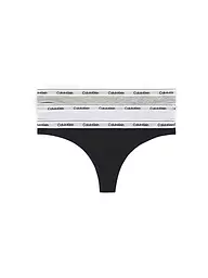 CALVIN KLEIN | String Paquete de 3 multi | Negro