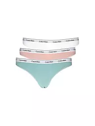 CALVIN KLEIN | String Paquete de 3 multi | Turquesa