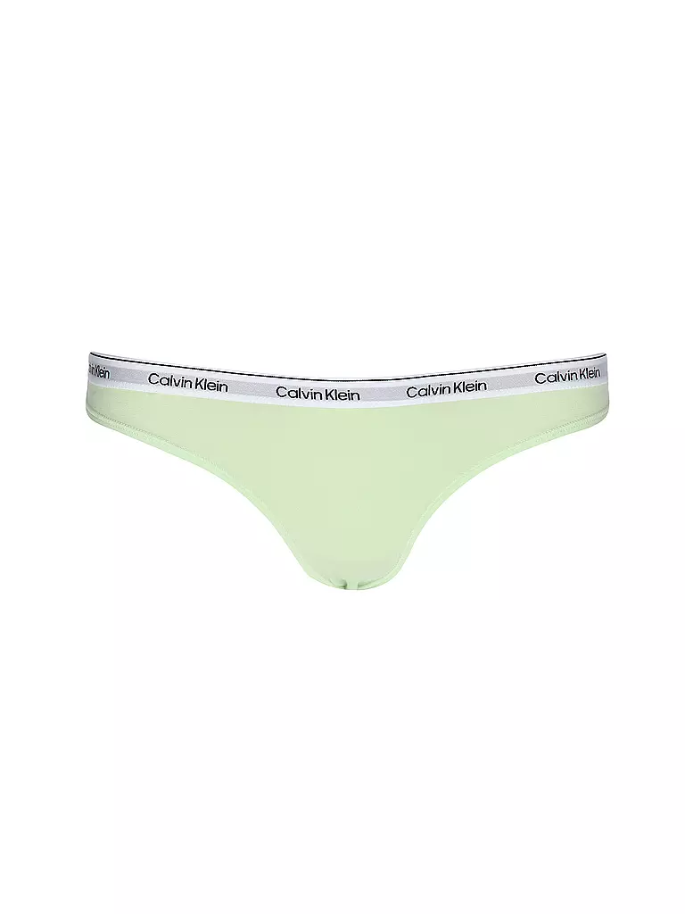 CALVIN KLEIN | String Paquete de 3 multi | Verde claro