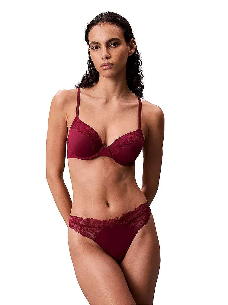 CALVIN KLEIN | String rojo | Rojo oscuro