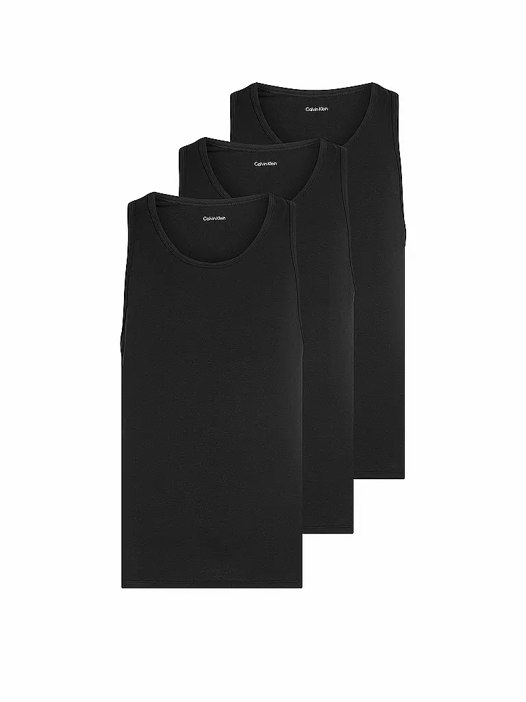 CALVIN KLEIN | Tanktop 3er Pkg. black | Negro