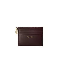 CALVIN KLEIN | Tarjetero CK PULLER | Rojo oscuro