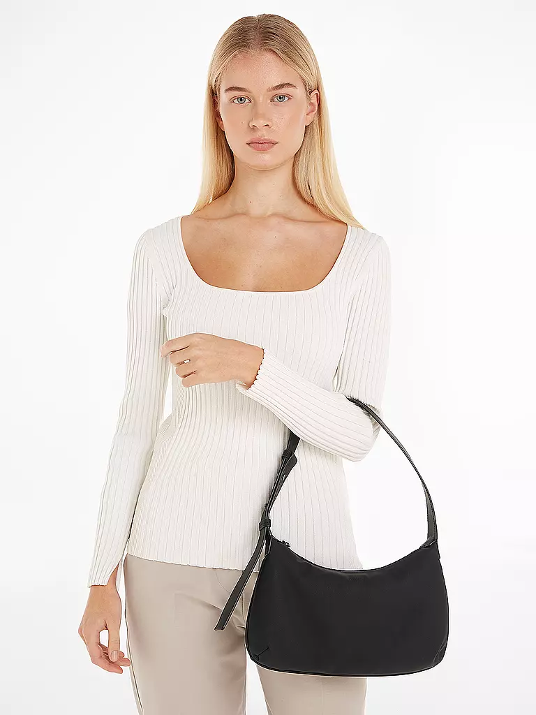 CALVIN KLEIN | Tasche - Baguette CALVIN SOFT  | Negro