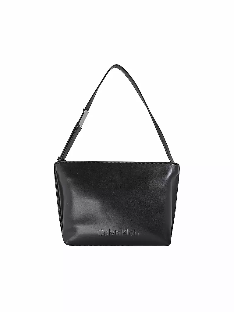 CALVIN KLEIN | Tasche - Hobe EMBOSSED Medium  | Negro