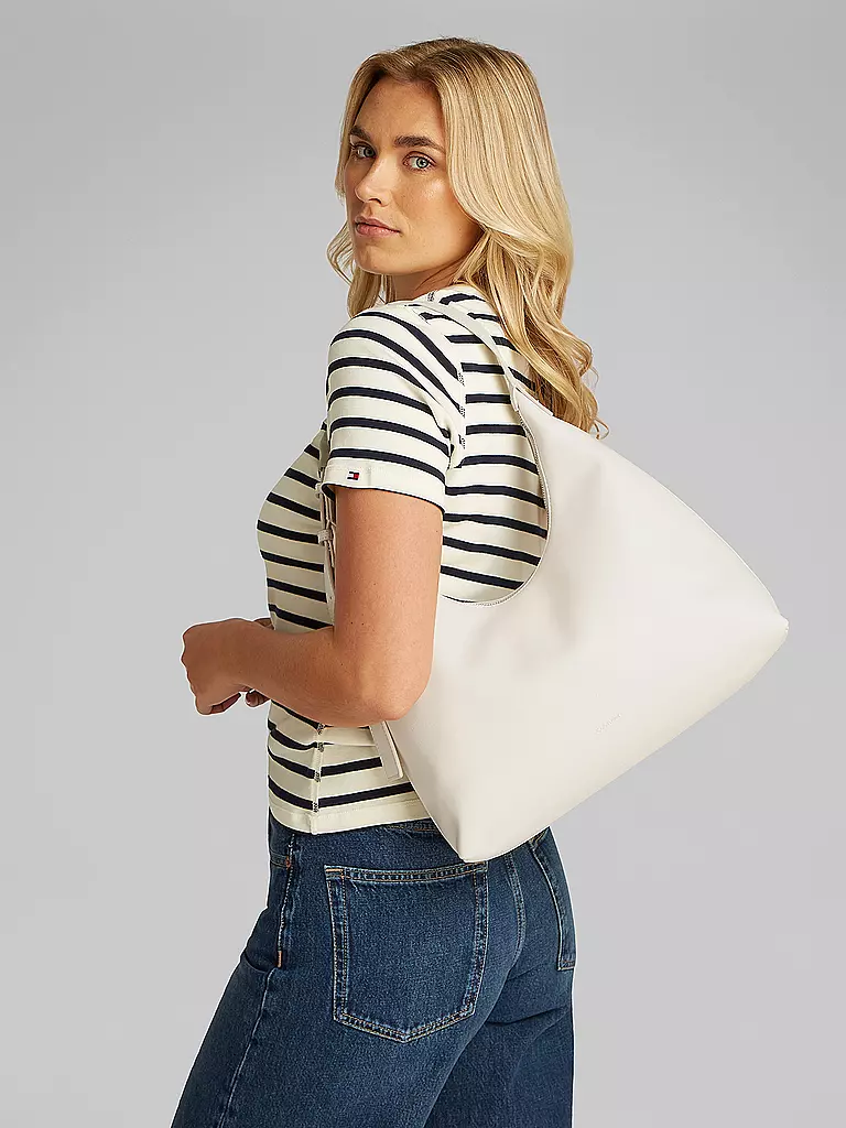 CALVIN KLEIN | Tasche - Hobo Bag | Blanco