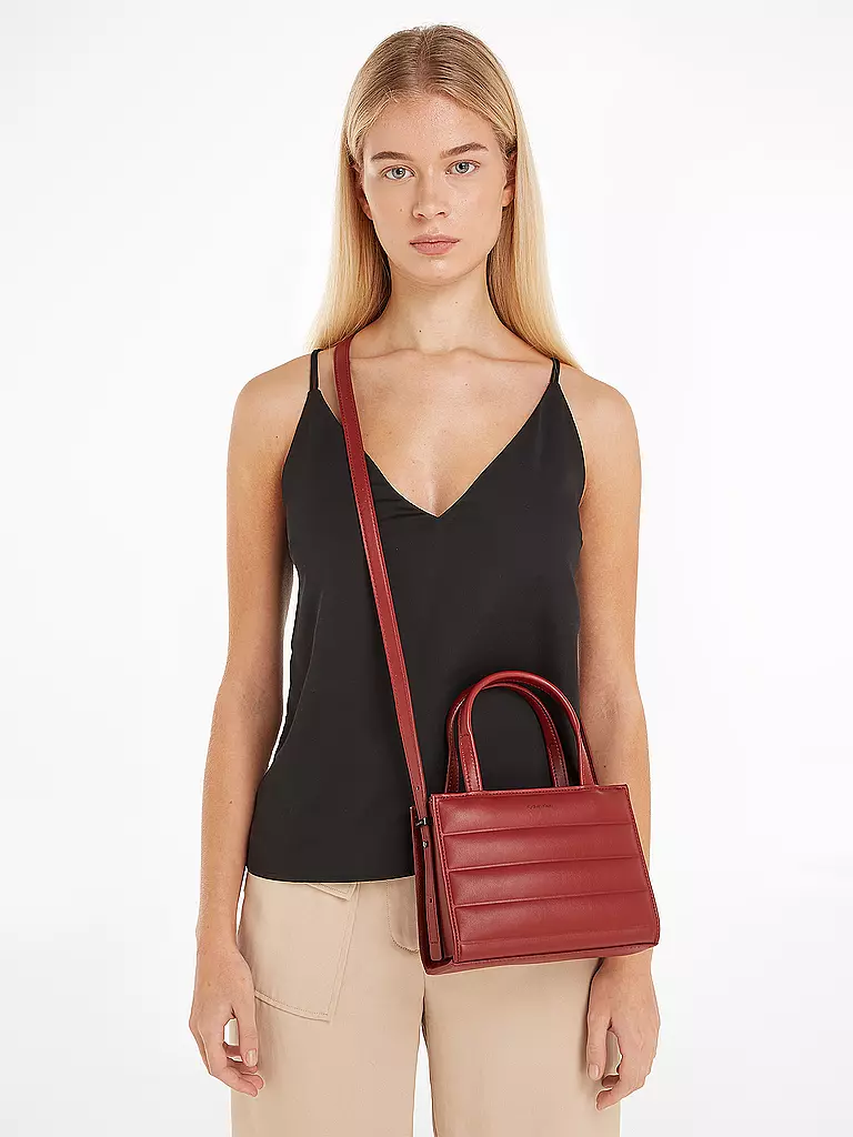 CALVIN KLEIN | Tasche - Mini Tote Bag QUILT  | Rojo