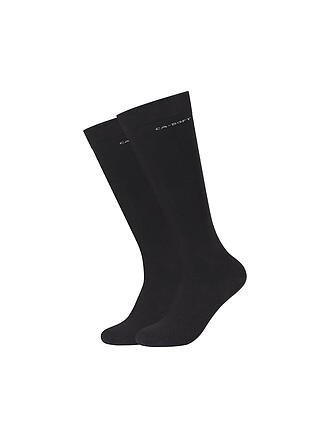 CAMANO | Calcetines altos para hombre, paquete de 2, negro