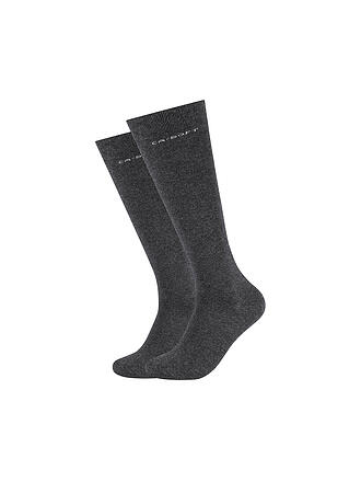CAMANO | Calcetines altos para hombre, paquete de 2, antracita