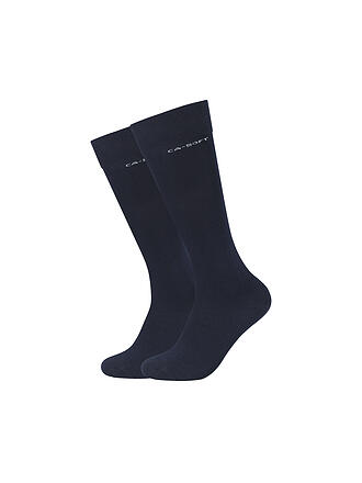 CAMANO | Calcetines altos para hombre, paquete de 2, azul marino