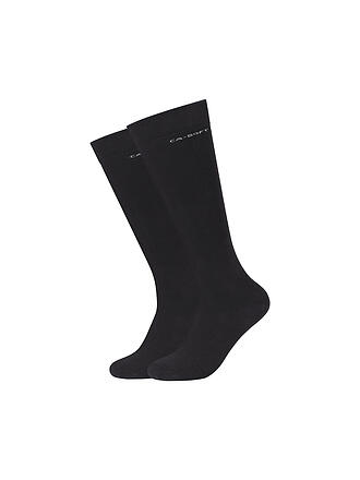 CAMANO | Calcetines altos de mujer, paquete de 2, negro