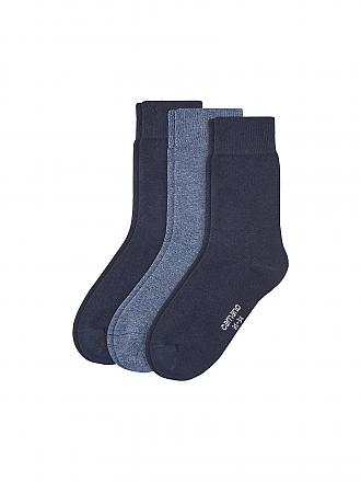 CAMANO | Calcetines para niño, paquete de 3, azul marino jeans