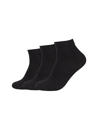 CAMANO | Calcetines sneaker, paquete de 3, negro