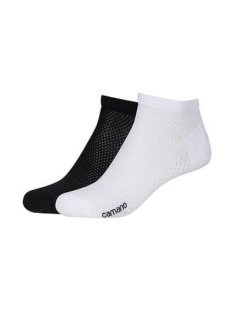 CAMANO | Calcetines sneaker, paquete de 2, mezcla de blanco