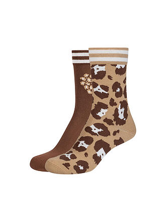 CAMANO | Calcetines LEO SOCKS paquete de 2 unidades travertine