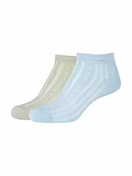 CAMANO | Calcetines, paquete de 2, blanco hueso | Azul claro