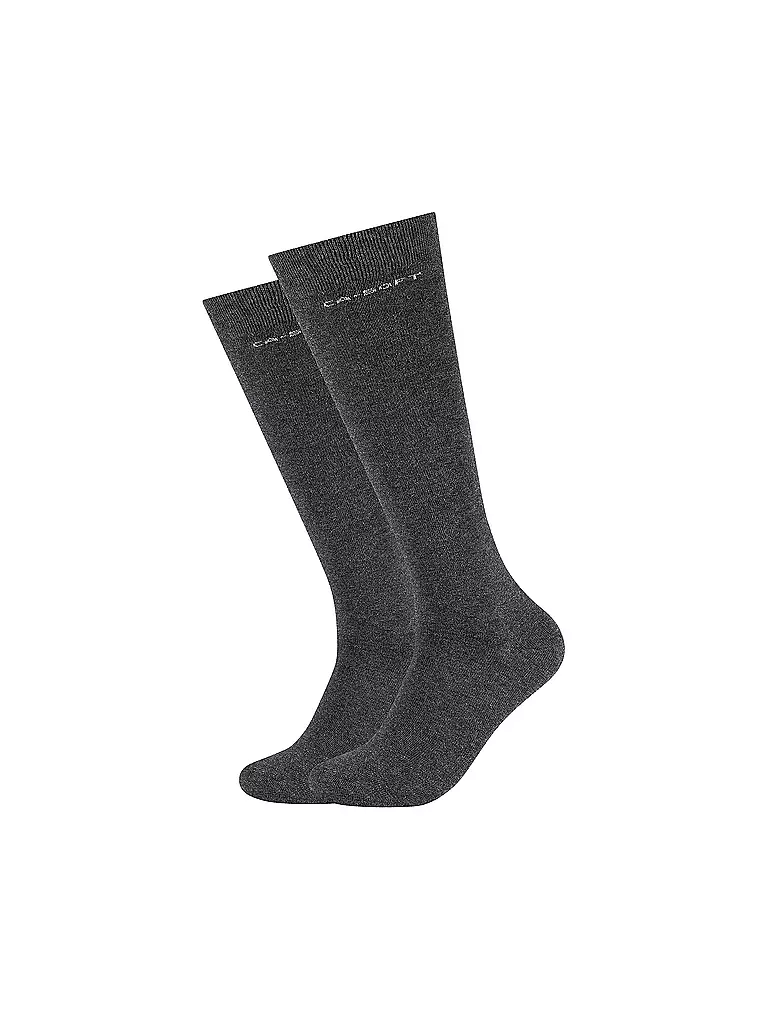 CAMANO | Calcetines altos para hombre, paquete de 2, antracita | Gris