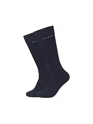 CAMANO | Calcetines altos para hombre, paquete de 2, negro | Azul