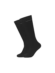 CAMANO | Calcetines altos para hombre, paquete de 2, negro | Negro