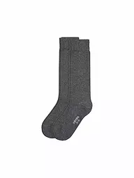 CAMANO | Calcetines altos para niños, paquete de 2, denim | Gris