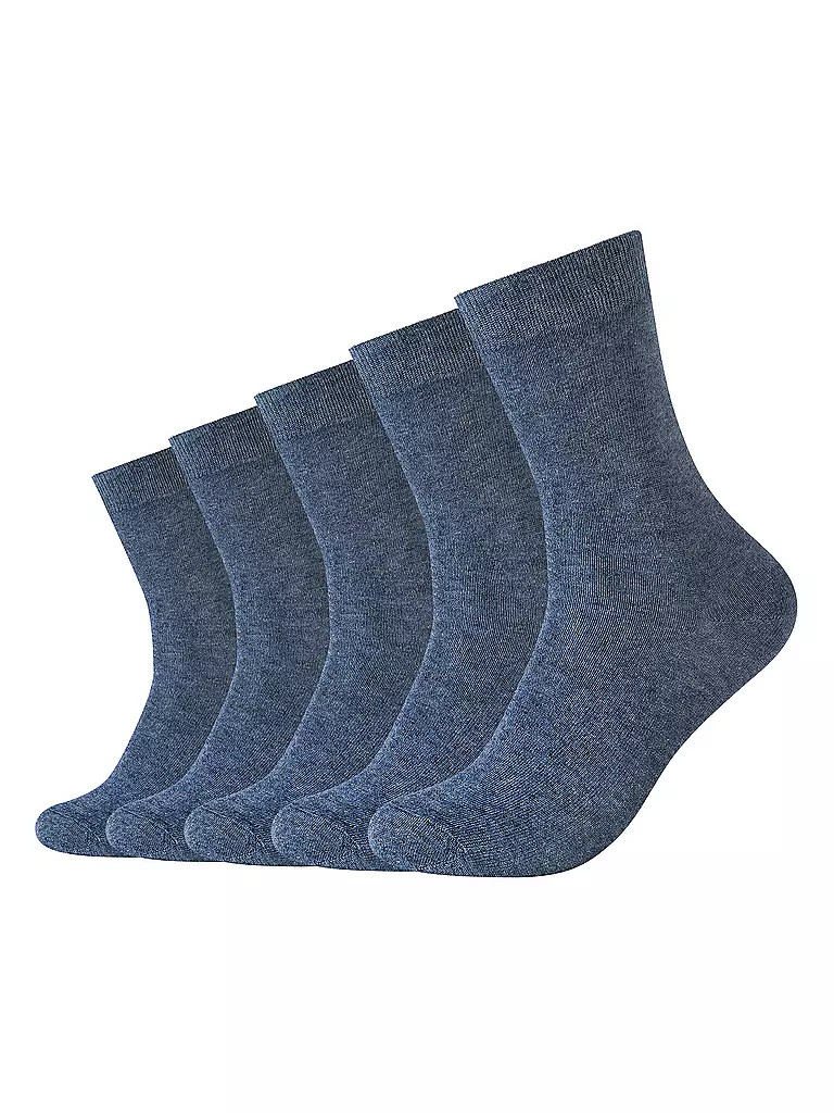 CAMANO | Calcetines BASIC, paquete de 5, mezcla de jeans | Azul oscuro