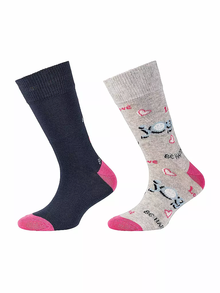 CAMANO | Calcetines de niña, paquete de 2, azul | Azul oscuro