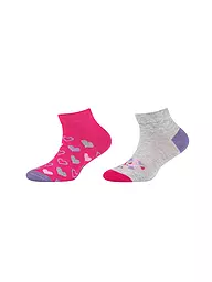 CAMANO | Calcetines de niña, paquete de 2, rosa shocking | Fucsia