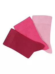CAMANO | Calcetines para niño, paquete de 3, azul marino jeans | Fucsia