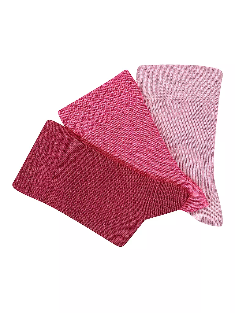 CAMANO | Calcetines de niña, paquete de 3, orchid smoke | Fucsia